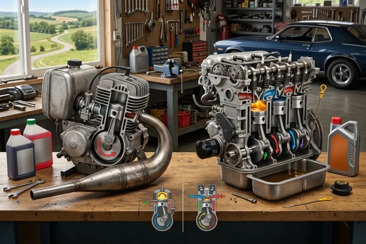 Two-Stroke vs Four-Stroke Engines: What Is the Difference?